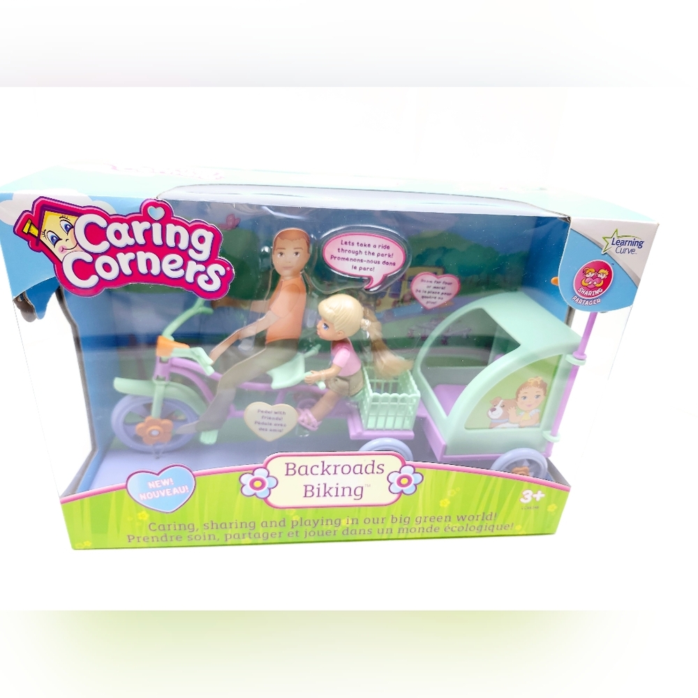 Backroads Biking ! Mrs Goodbee Learning Curve Caring Corners Doll Set NEW